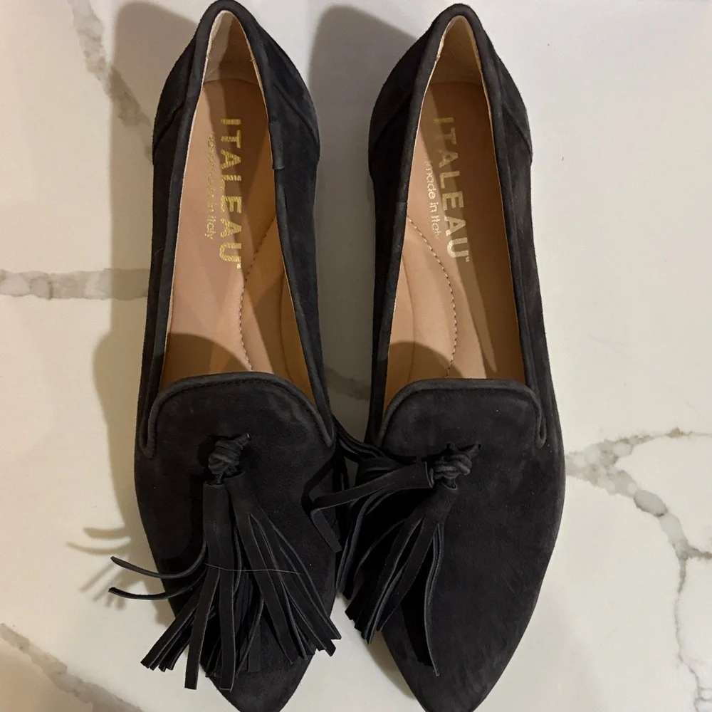 Italeau Women's Iron Suede Loafers - Picture 5 of 16